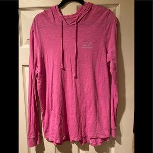 Pink Vineyard Vines Long Sleeve with Hood
